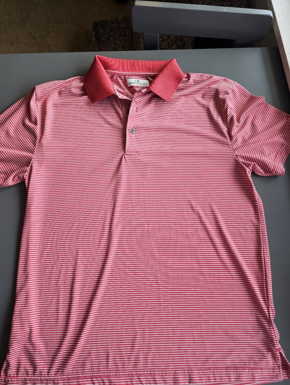 Mens Grand Slam Golf Polo Shirt Sz Med